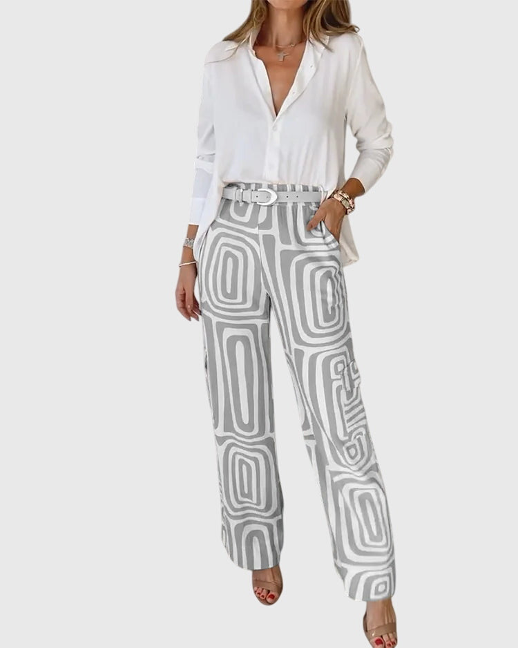 Jocasta | Elegant Tailored Pants Set view 5