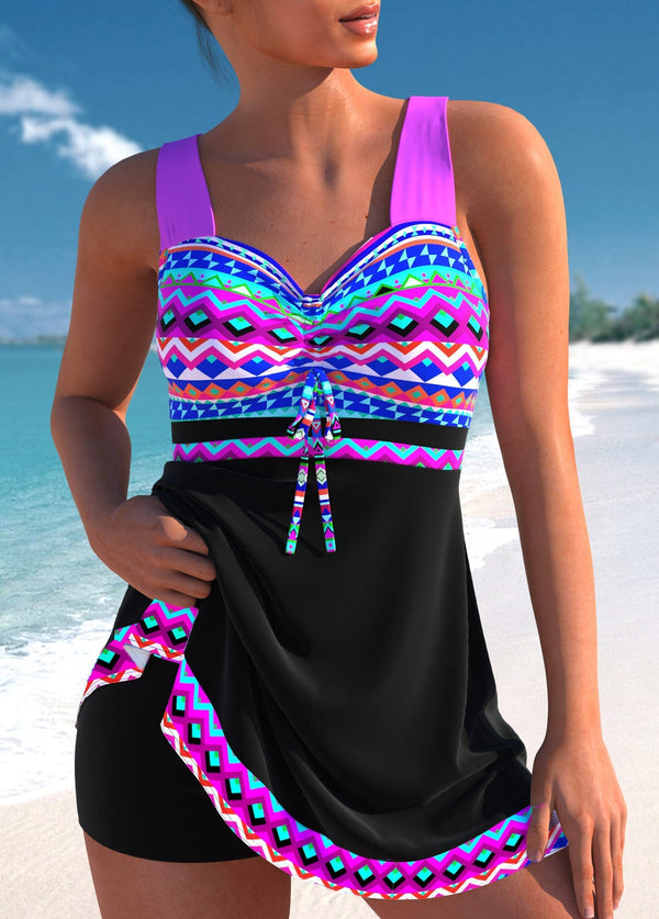 Beryl | Women's Vibrant Patterned Swim Dress