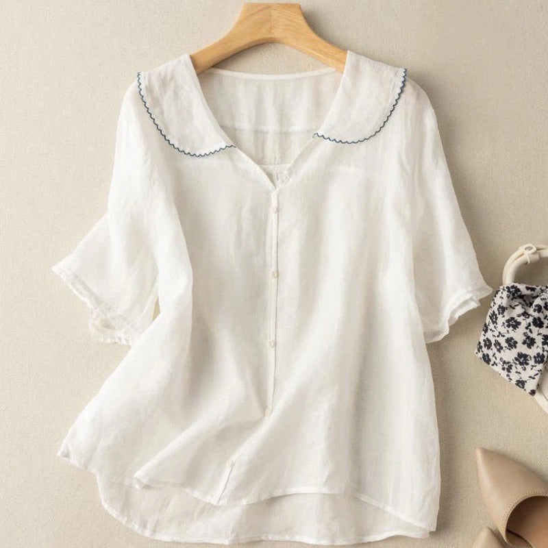 Monica | Women's Vintage-Inspired Blouse view 5
