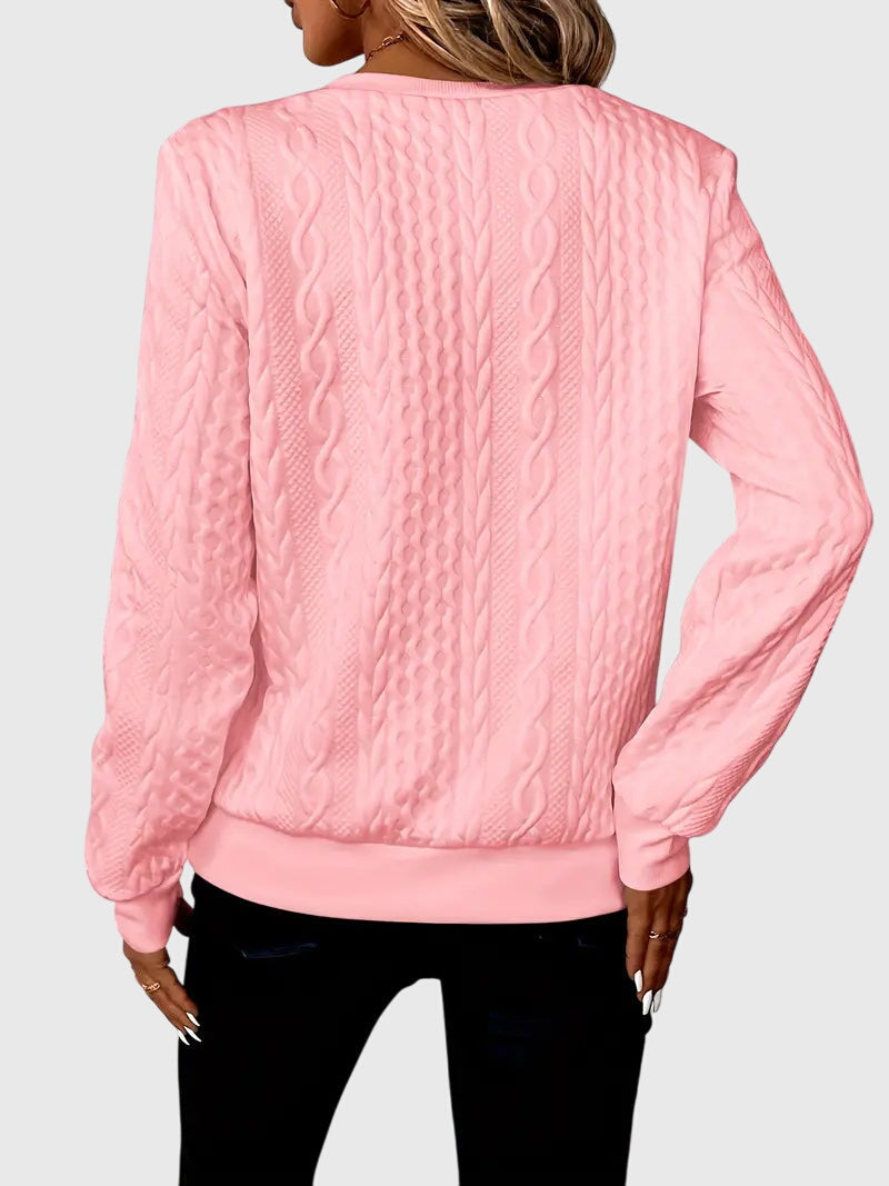 Casimira | Cable Knit Quarter-Zip Sweater view 22