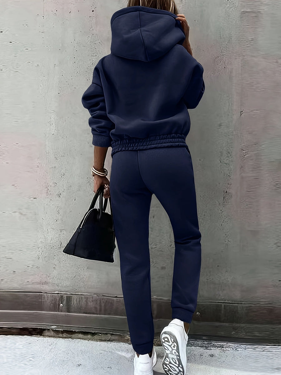 Farrah | Women's Hoodie and Jogger Set – Two Piece Lounge Sweatsuit view 8