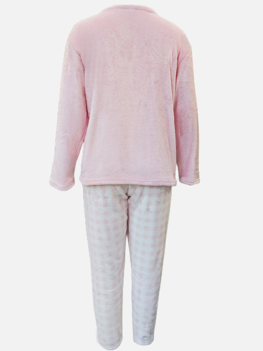 Marcella | Women's Plush Pajama Set – Cozy Two Piece Lounge Set view 5