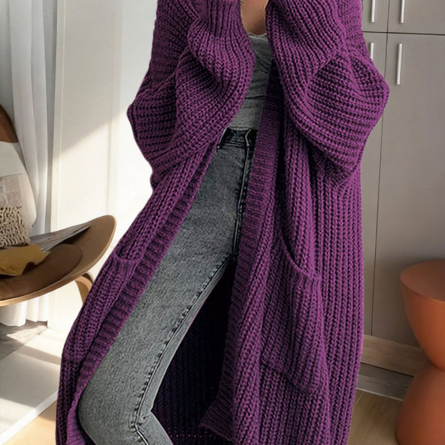 Noelle | Women's Winter Cardigan – Oversized Longline Duster with Pockets view 18