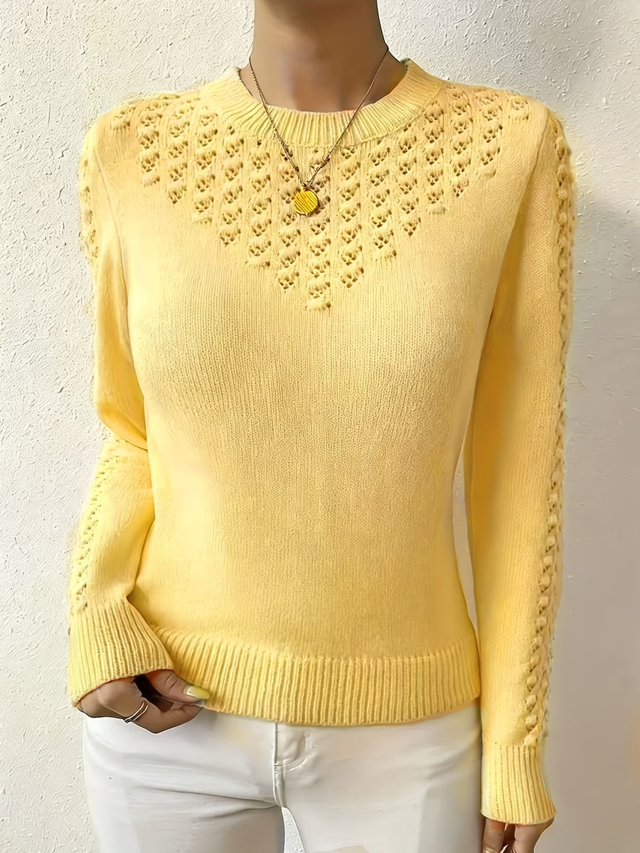 Bettany | Pointelle Crew Neck Sweater view 9