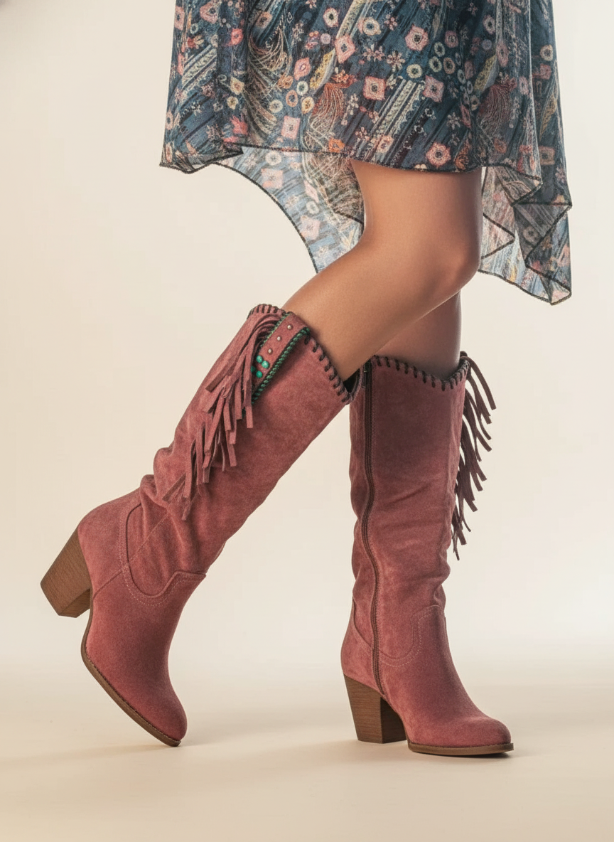 Delta | Mid Calf Fringe view 1