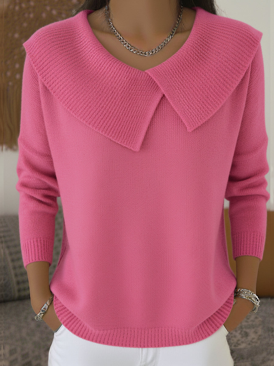 Emmeline | Women's Winter Sweater – Collared view 2