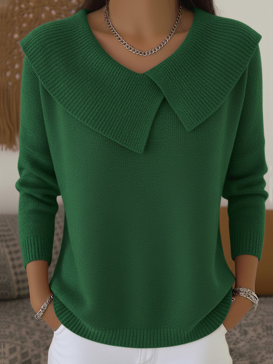 Emmeline | Women's Winter Sweater – Collared view 3