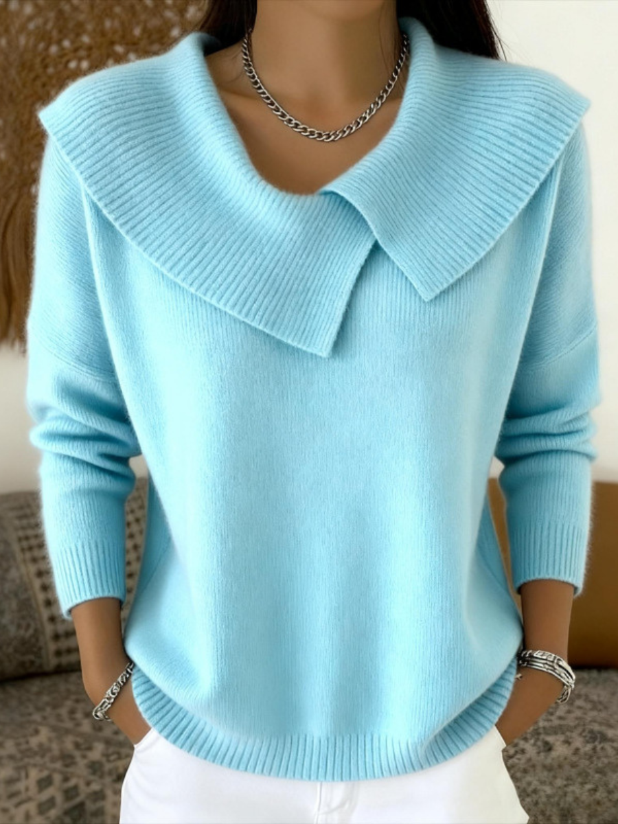 Emmeline | Women's Winter Sweater – Collared view 4