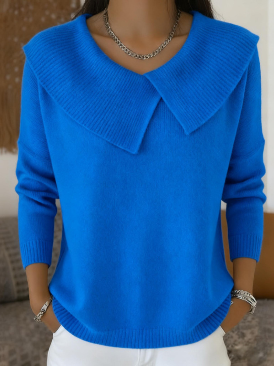Emmeline | Women's Winter Sweater – Collared view 5