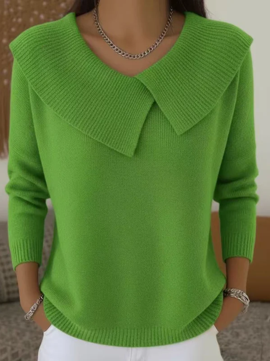 Emmeline | Women's Winter Sweater – Collared view 7