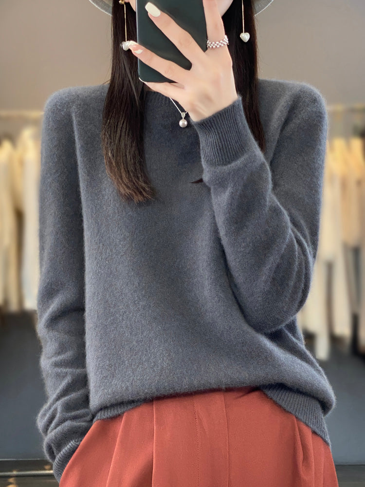 Hattie | Women's Winter Sweater – Relaxed Fit Knit, Turquoise view 12