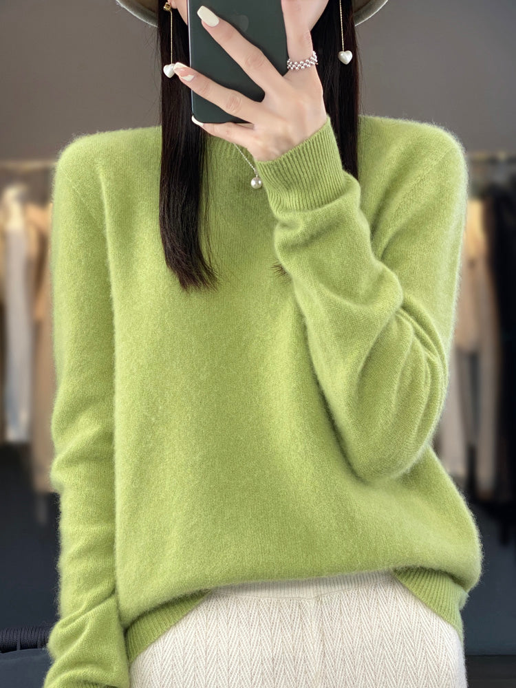 Hattie | Women's Winter Sweater – Relaxed Fit Knit, Turquoise view 13