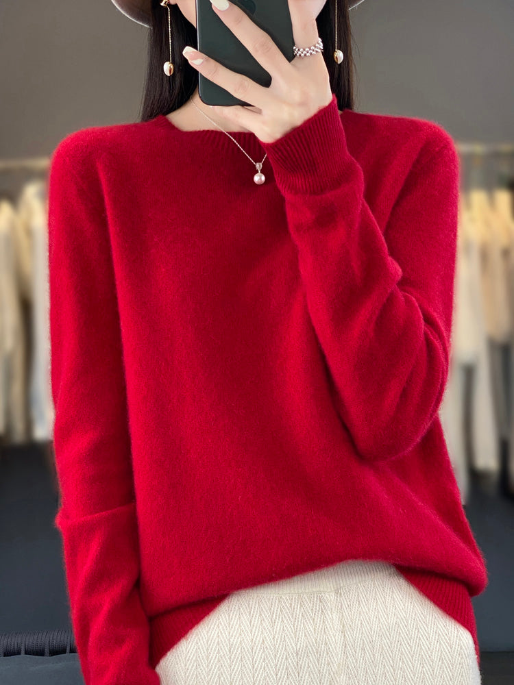 Hattie | Women's Winter Sweater – Relaxed Fit Knit, Turquoise view 8