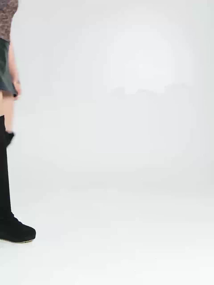 Odessa | Over-the-Knee Stretch Wedge Boots view 13