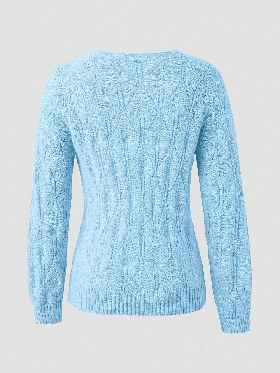Goldie | Women's Winter Cardigan – Mink-Soft Pearl Button view 8