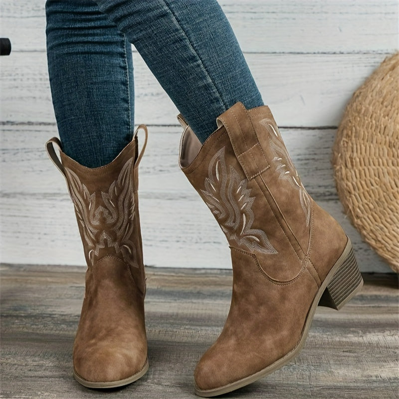 Avery | Wide Calf Western Cowboy Boots