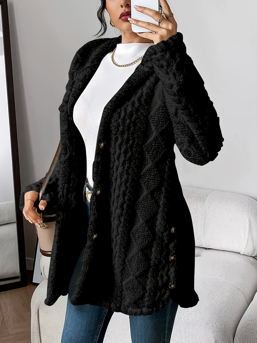 Noelani | Plush Hooded Cardigan view 6