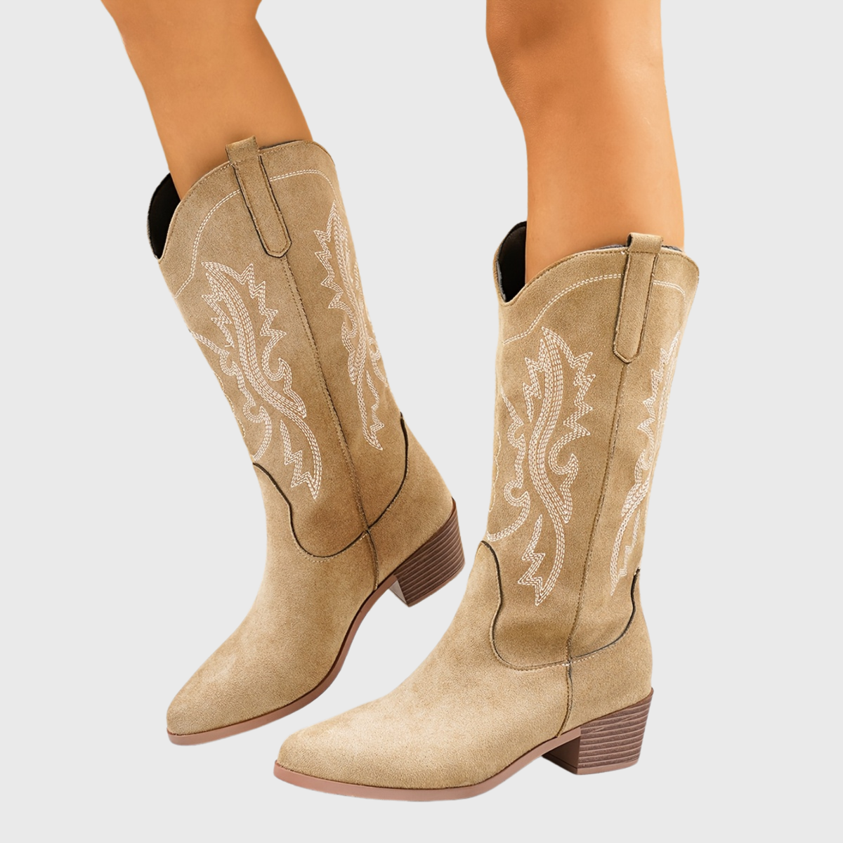 Ines | Wide Calf Western Cowboy Boots