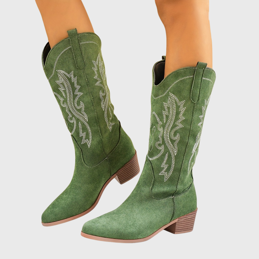 Ines | Wide Calf Western Cowboy Boots view 3