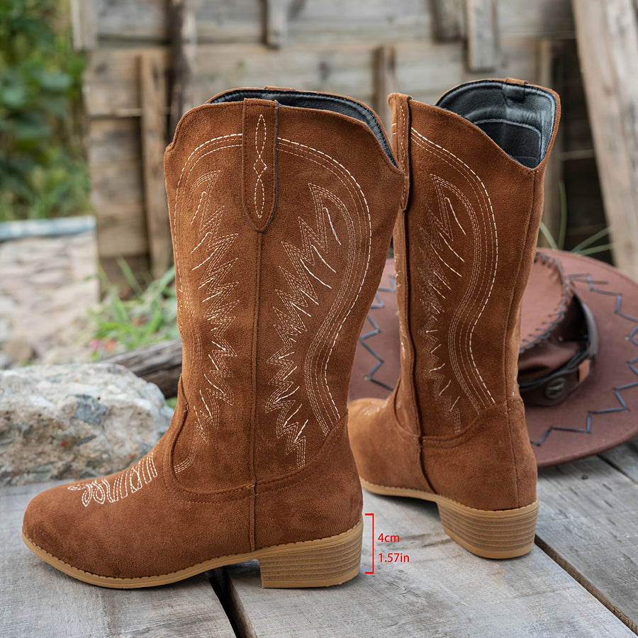 Valeska | Wide Calf Western Cowboy Boots view 4