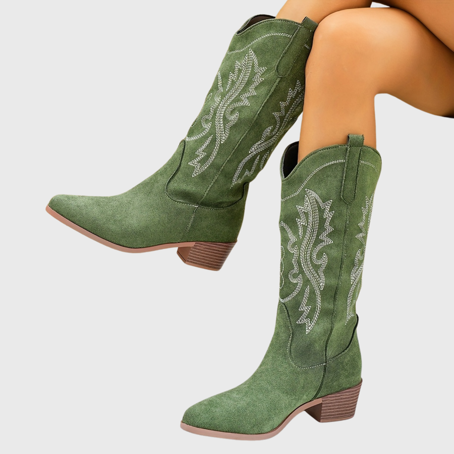 Ines | Wide Calf Western Cowboy Boots view 5