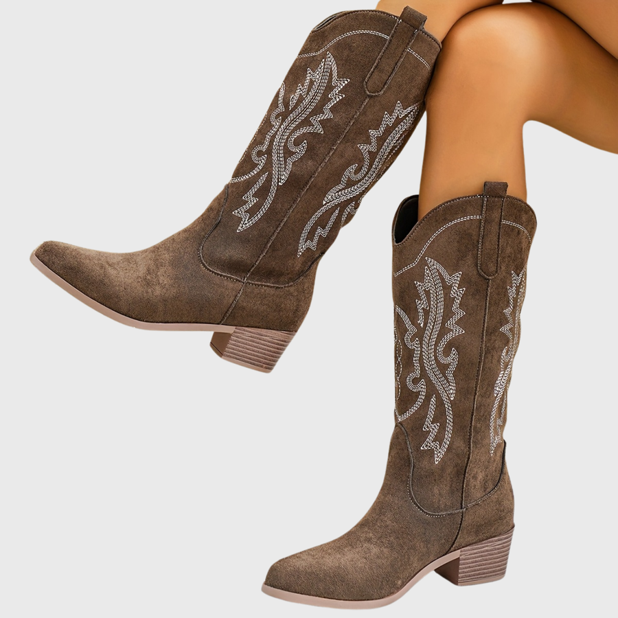 Ines | Wide Calf Western Cowboy Boots view 8