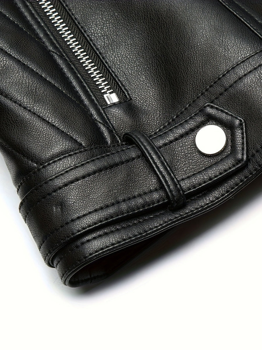 Mabel | Women's Moto Jacket – Sculpted Zip Front Tailored Biker Jacket view 8