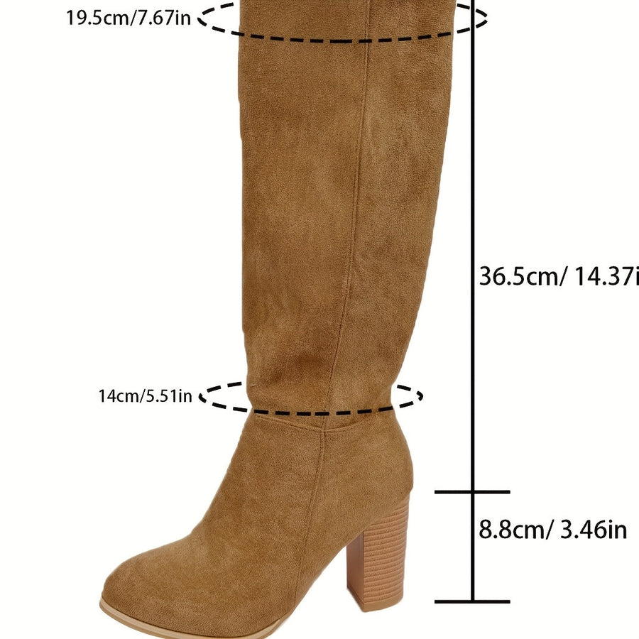 Perpetue | Knee High Block Heel Boots view 13