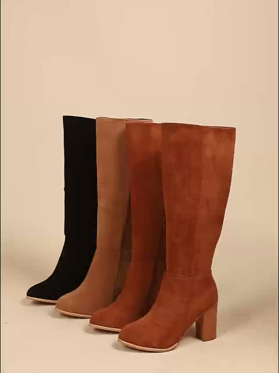Perpetue | Knee High Block Heel Boots view 14