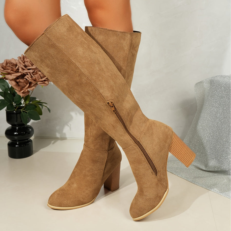 Perpetue | Knee High Block Heel Boots view 4
