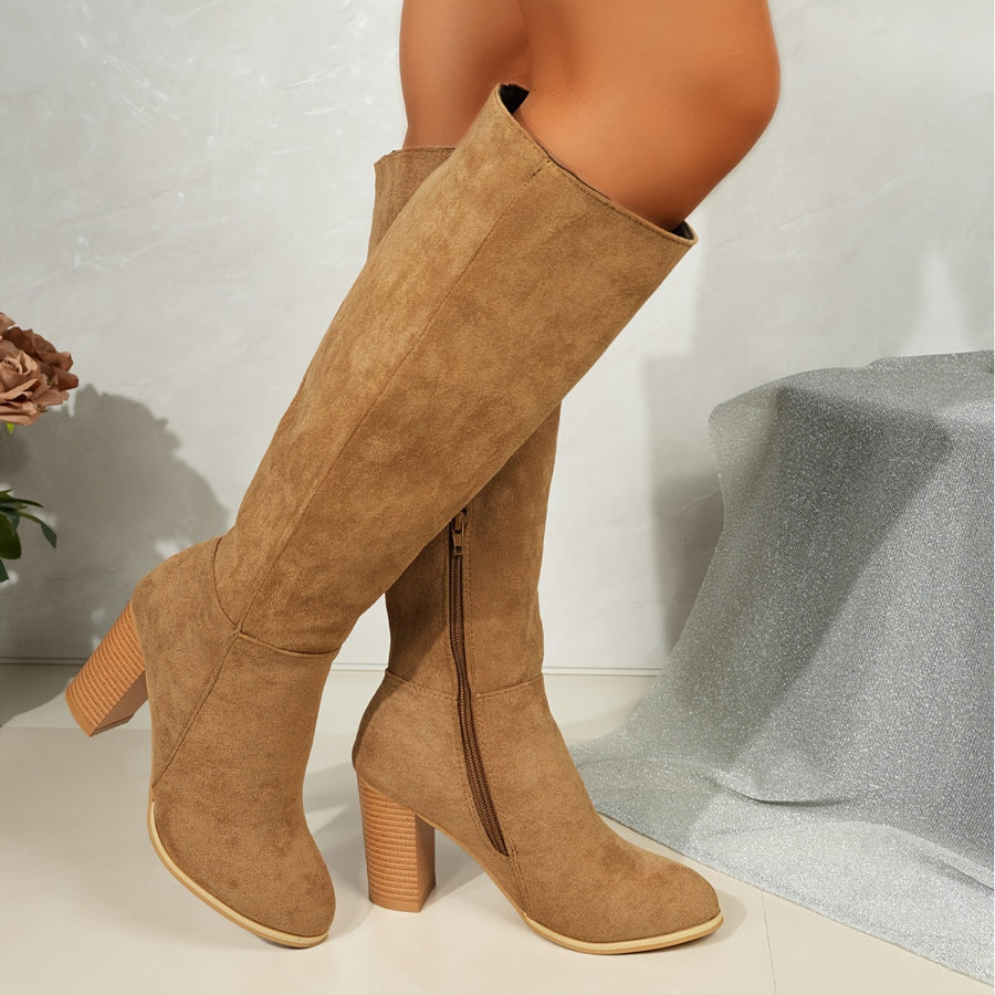 Perpetue | Knee High Block Heel Boots view 7