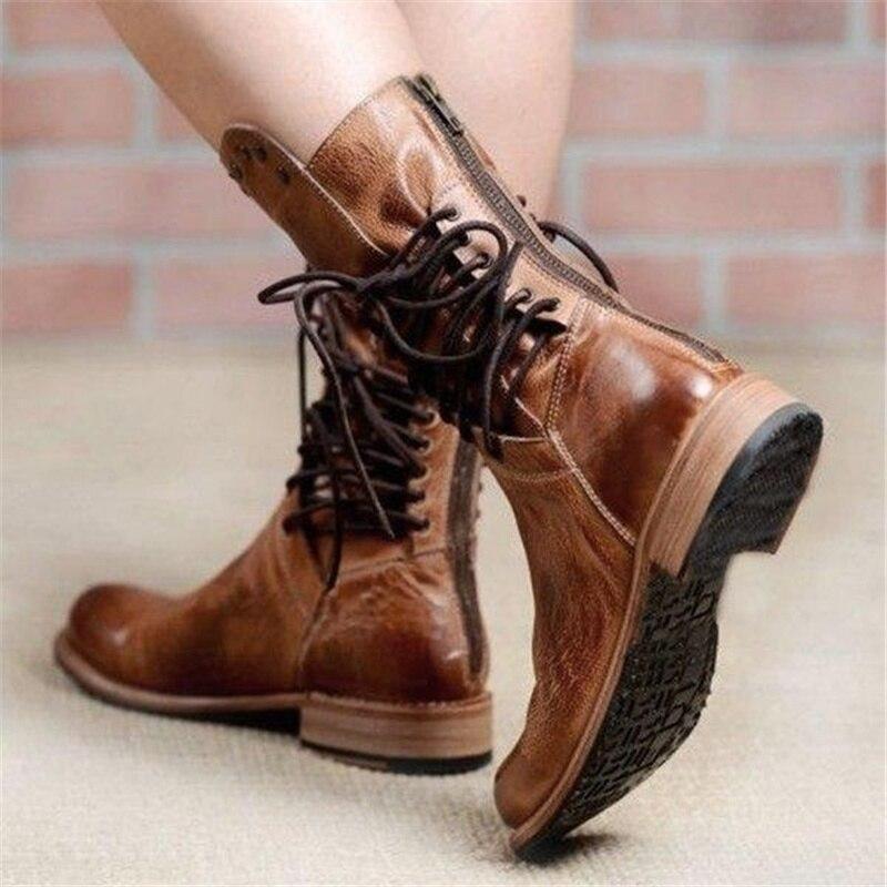 Alaina | Lace-Up Ankle Boot with Western Detail view 6