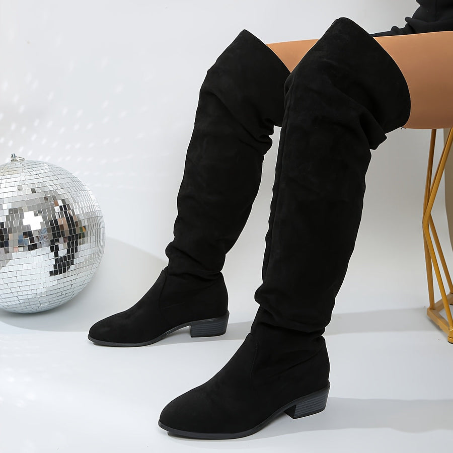 Griselda | Over the Knee Slouch Boots view 10