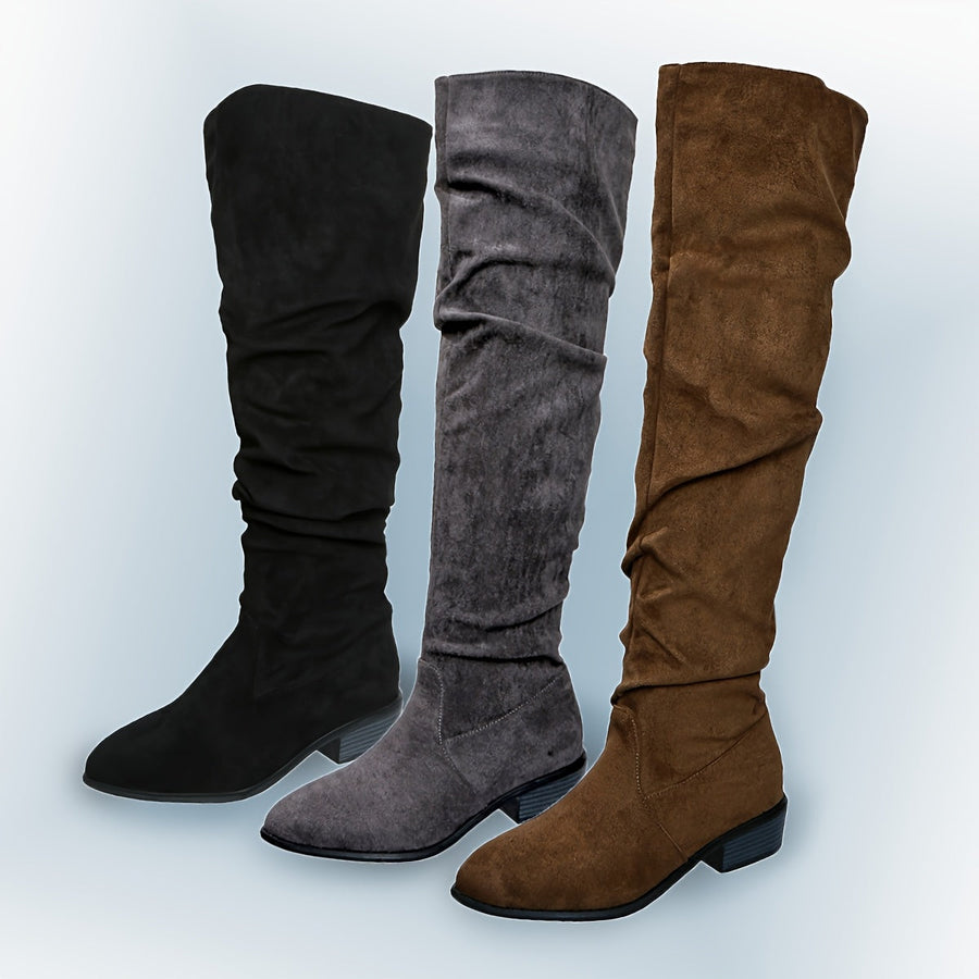 Griselda | Over the Knee Slouch Boots view 6