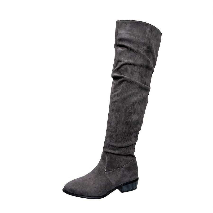 Griselda | Over the Knee Slouch Boots view 9
