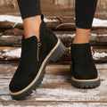 Zenobia | Platform Ankle Boots with Side Zipper