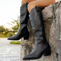 Elise | Wide Calf Western Cowboy Boots
