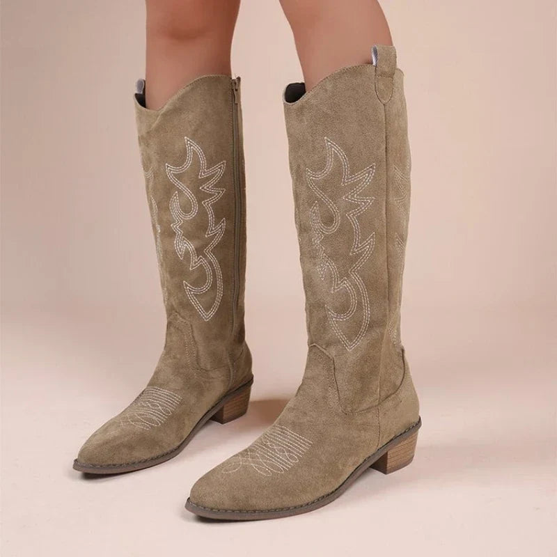 Bianca | Wide Calf Western Cowboy Boots view 4