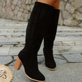 Clarabelle | Wide Calf Western Cowboy Knee-High Boots