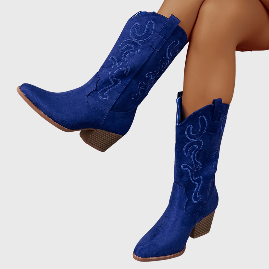 Anouk | Wide Calf Western Cowboy Boots view 1