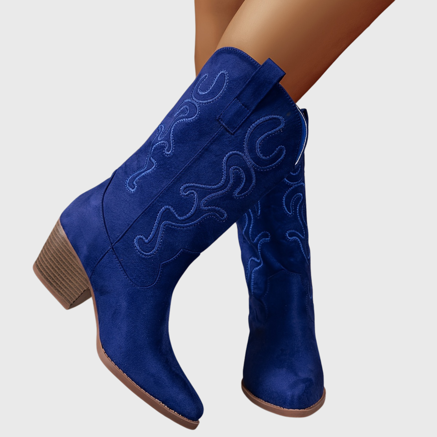 Anouk | Wide Calf Western Cowboy Boots view 2