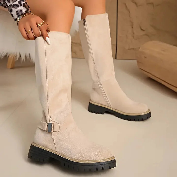 Rosina | Knee High Boots with Buckle Detail view 8