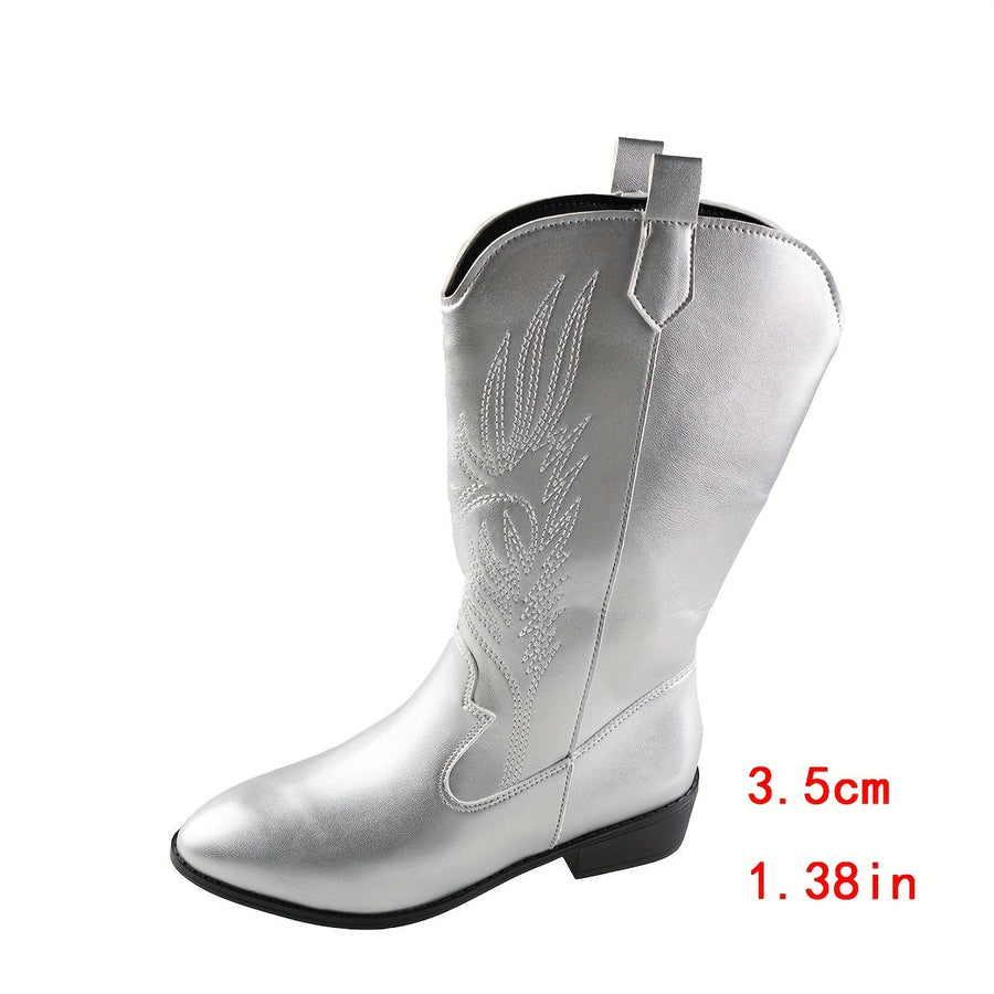 Phoebe | Wide Calf Western Cowboy Boots view 2