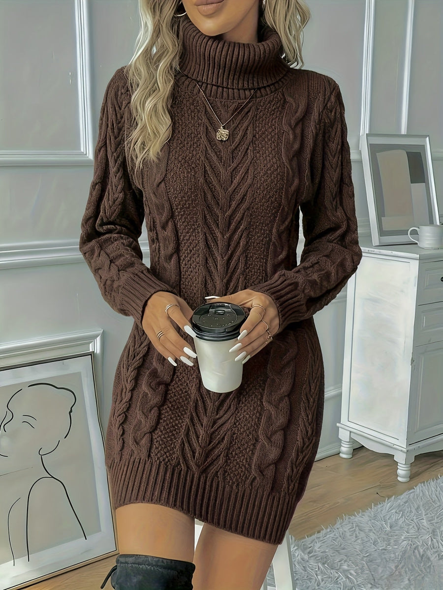 Rosemarie | Cable Knit Sweater Dress view 3
