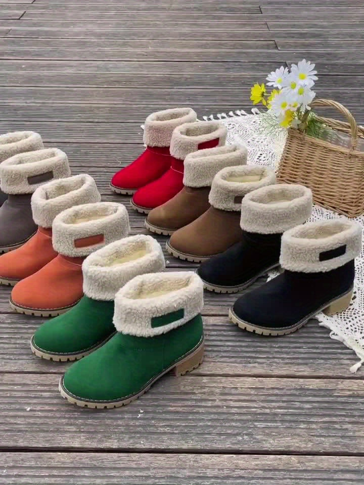 Xiomara | Fleece Lined Ankle Boots with Block Heel view 17