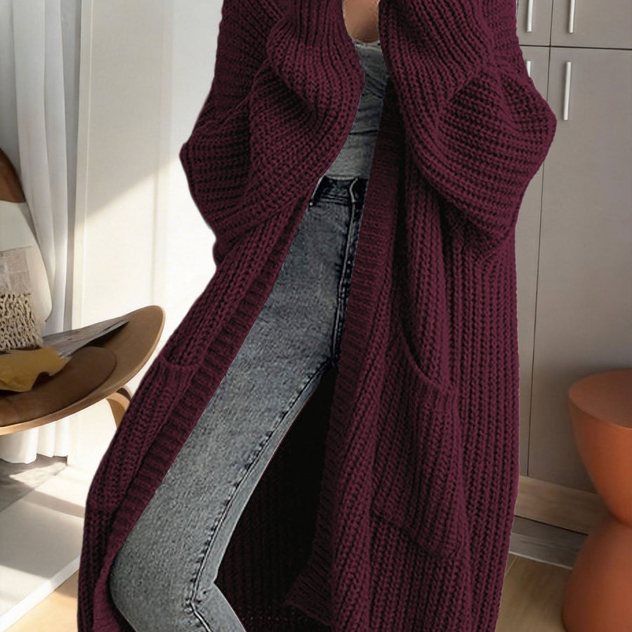 Noelle | Women's Winter Cardigan – Oversized Longline Duster with Pockets view 15