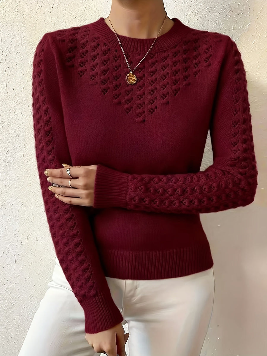 Bettany | Pointelle Crew Neck Sweater view 3