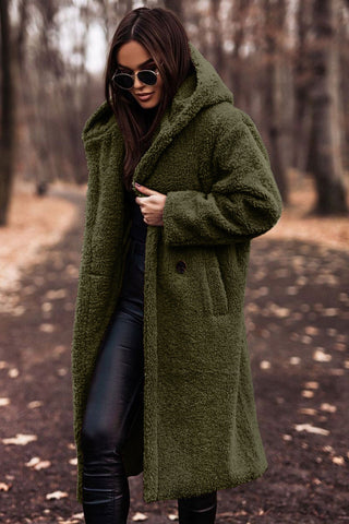 Tamsin | Women's Faux Fur Coat – Hooded Winter, Plus Size view 2