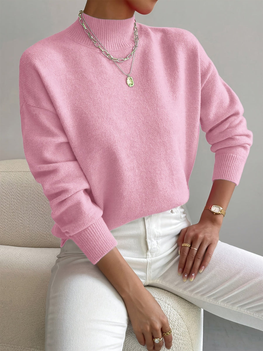 Hollis | Women's Winter Sweater – Mock Neck, Plus Size view 2