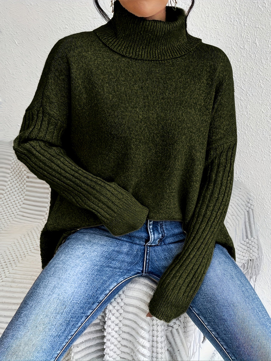 Alba | Women's Winter Sweater – Turtleneck Oversized view 12